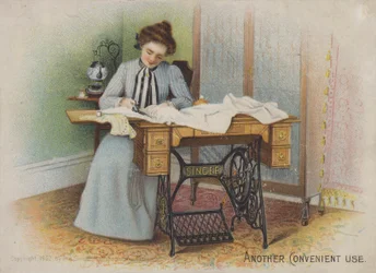 Singer Nähmaschine, Die praktische Verlängerungsplatte, Mutters Helfer